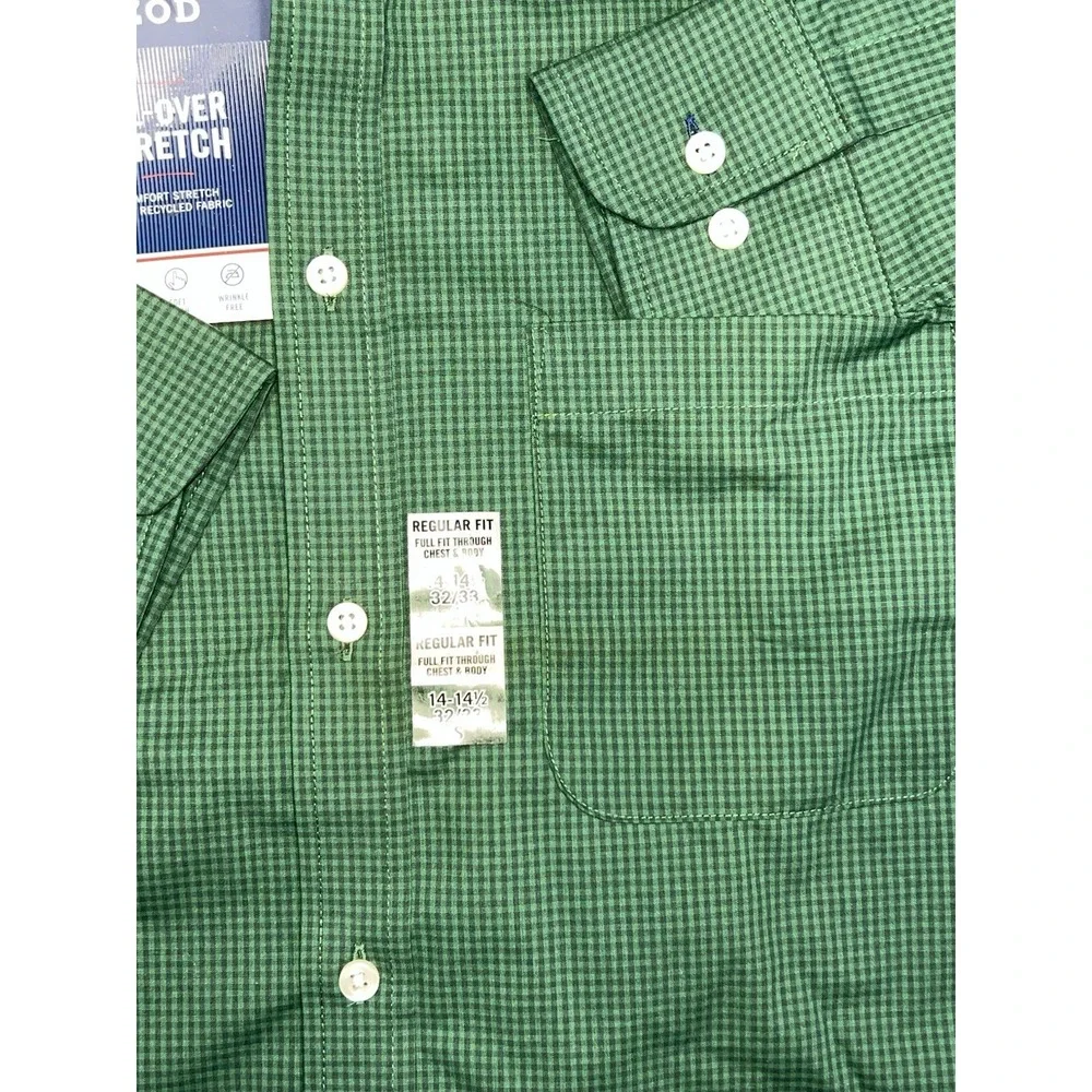 Izod All-over Stretch LS Regular Fit Shirt Men's Size‎ (14-14.5 32/33 Small) NWT - Picture 6 of 14